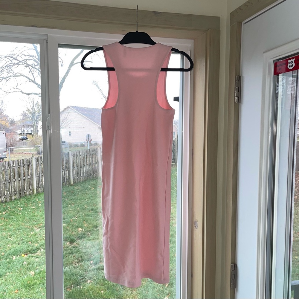 Helmut Lang Masc Tank Dress in Light Pink - Picture 3 of 5